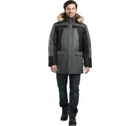 Куртка ГК Спецобъединение СКАНДИНАВИЯ ЛЮКС зимняя, серый-черный (136-140, 182-188) Кур 316/136/182