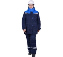 Костюм ГК Спецобъединение КМ-10 ЛЮКС зимний 3-4 класс, синий-василек, женский (104-108, 182-188), компл, Кос 236/104/182