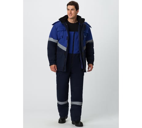 Зимний костюм Факел Эксперт-Антистат МВО темно-синий/васильковый, р. 44-46; 170-176 87468135.001