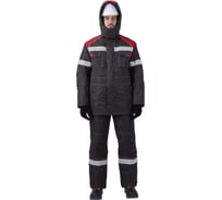 Костюм ГК Спецобъединение СТАРАТЕЛЬ зимний, серый-красный (112-116, 158-164), компл, Кос 203/112/158