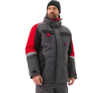 Костюм зимний URSUS ВЕКТОР IV кл., куртка/полукомб.цвет:Т.СЕРЫЙ/ЧЕРНЫЙ/КРАСНЫЙ КОС808-Т.СЕРЫЙ/ЧЕРНЫЙ/КРАСНЫЙ; 44-46, 170-176 КОС808-Т.СЕРЫЙ/ЧЕРНЫЙ/КРАСНЫЙ/44-46, 170-176