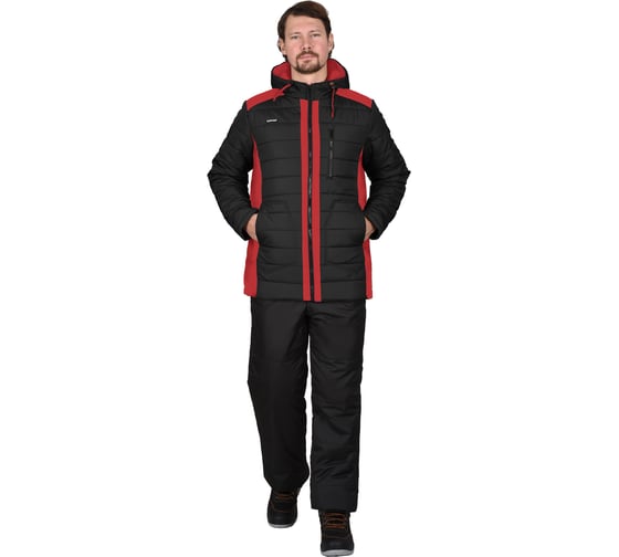 Куртка СИРИУС УРБАН-Р черная с красным тк.Дюспо р. 88-92/170-176 149943-р 1