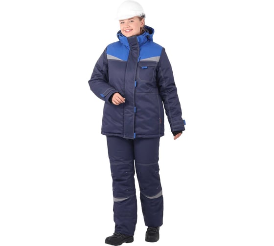 Костюм ГК Спецобъединение КМ-10 ЛЮКС зимний, синий-василек, женский 104-108, 194-200, Кос 946/104/194 1