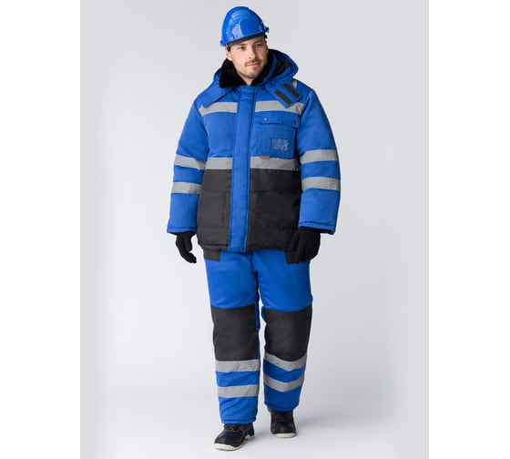 Зимний костюм Факел Алдан васильковый/черный, р. 56-58; 182-188 87474090.008 1