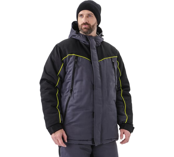 Костюм зимний URSUS БУРАН куртка/полукомбинезон КОС241-Т.СЕРЫЙ/ЧЕРНЫЙ/64-66, 182-188 1