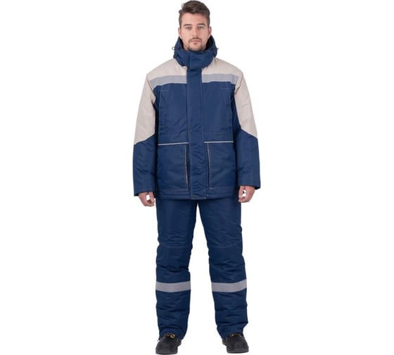 Костюм ГК Спецобъединение ЕНИСЕЙ зимний, синий-бежевый (112-116, 158-164), компл, Кос 1100/112/158 1