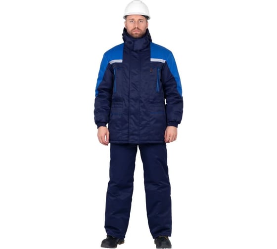 Костюм ГК Спецобъединение СПЕЦ зимний, т/синий-василек (128-132, 158-164), компл, Кос 611/128/158