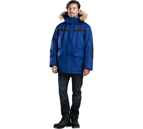 Куртка ГК Спецобъединение ДИКСОН зимняя, василек-черный (112-116, 194-200) Кур 666/112/194 1