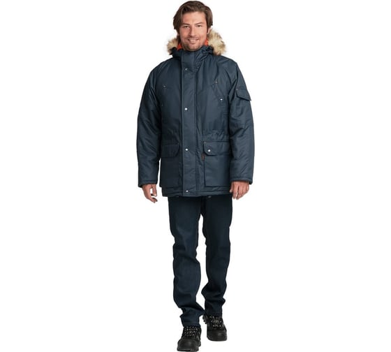 Куртка зимняя ГК Спецобъединение АЛЯСКА ЛЮКС синий (112-116, 194-200), шт, Кур 320/112/194 1