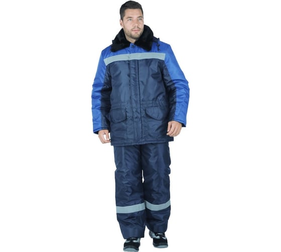 Костюм зимний ГК Спецобъединение РЕГИОН темно-синий/василек (128-132, 206-212), компл, Кос 307/128/206