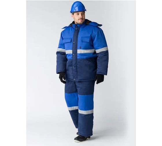 Костюм зимний ФАКЕЛ 87490366 Нордхард-2 СОП У. (тк.Смесовая,240) п/к, т.синий/васильковый 87490366.015