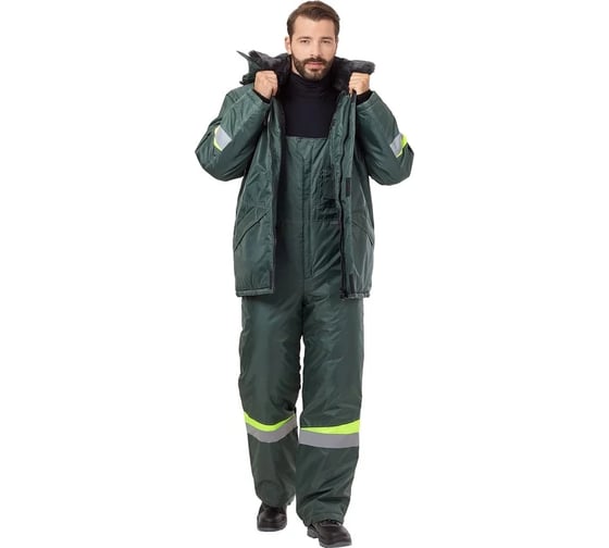 Костюм Эксперт Спецодежда Комфорт т.зелёный/неоновый р. 44-46, рост 158-164 6446000362382