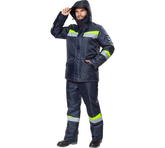 Костюм Эксперт Спецодежда Комфорт т.синий/неоновый р. 44-46, рост 158-164 6446000362429