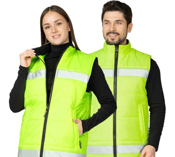 Жилет утеплённый Прабо Хайвиз, жёлтый, 104–108 (52), 75910