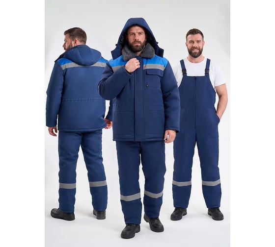 Костюм зимний Факел 87491227 Квайл-2 СОП (тк.Смесовая,210) п/к, т.синий/васильковый 87491227.005