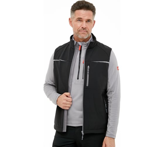 Жилет утепленный SoftShell мужской TRUD FITTER 2611, черный/серый, 2XL (52/54) 4650581543937 01.216094/2XL