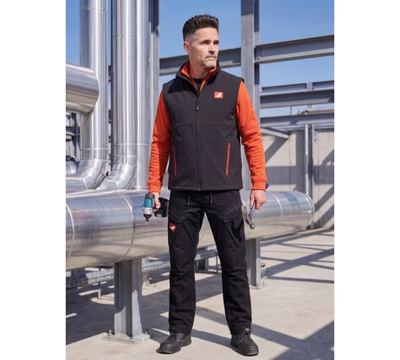 Жилет утепленный TRUD Neoprene мужской EXPLORER 2610 черный/красный М(46/48) 4650581542886