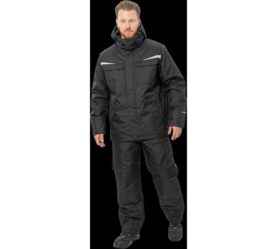Зимний рабочий костюм Brodeks KW 603, черный, L KW603BLACKL