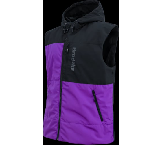 Утепленный жилет Brodeks Urban KW133, фиолетовый/черный, XS KW133PURPLEXS