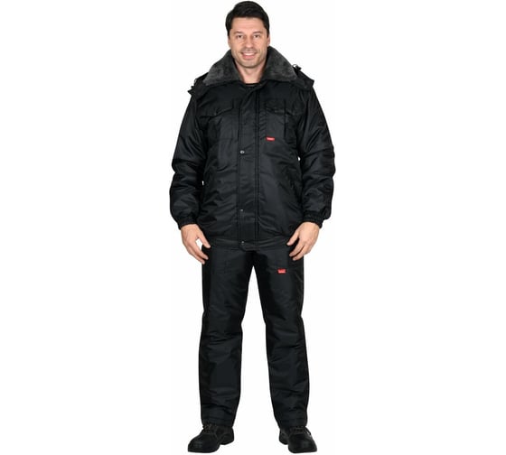 Куртка СИРИУС Полюс кор.,черная р.120-124/170-176 (ЧЗ) 81109