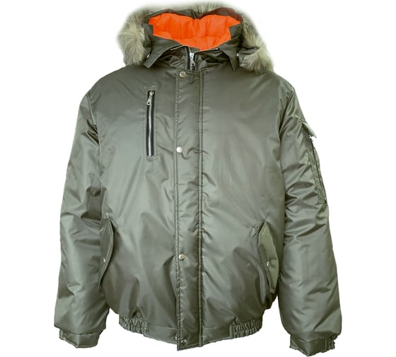 Куртка Спрут Аляска короткая, хаки, р. (48-50) 96-100/170-176 130240