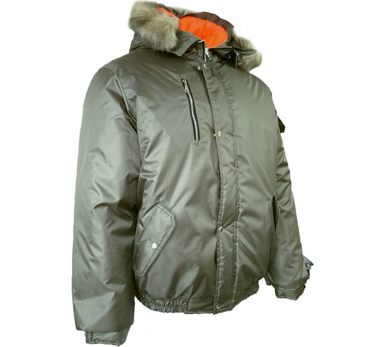 Куртка Спрут Аляска короткая, хаки, р. (48-50) 96-100/170-176 130240