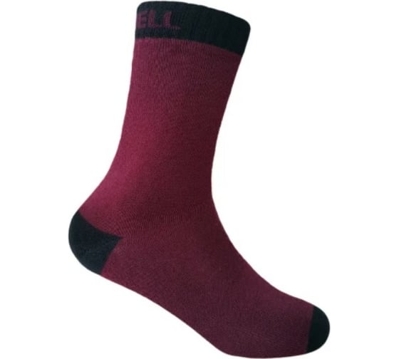 Водонепроницаемые детские носки DexShell Ultra Thin Children Socks, р.S, бордовые DS543BBS