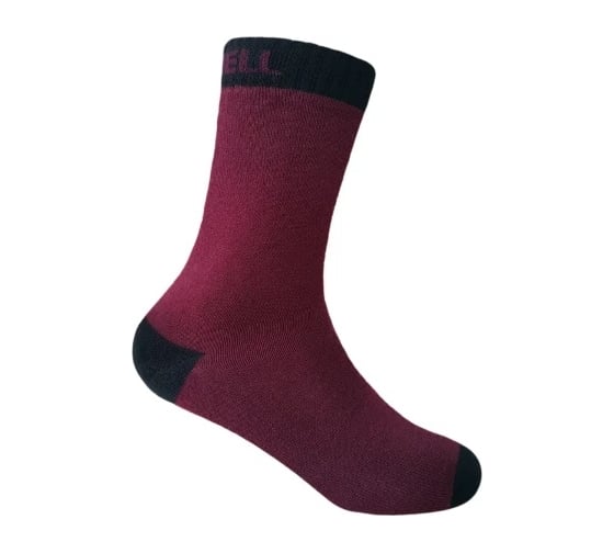 Водонепроницаемые детские носки DexShell Ultra Thin Children Socks р. L, бордовые DS543BBL 1