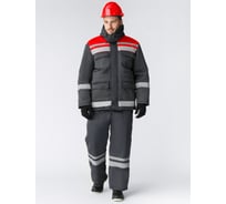 Зимний костюм Факел Горизонт-Люкс брюки, темно-серый/красный, 52-54, рост 170-176 87472660.007