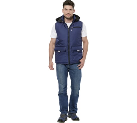 Жилет Эксперт Спецодежда Универсальный темно-синий/серый, р. 60-62, рост 170-176 6446000031592