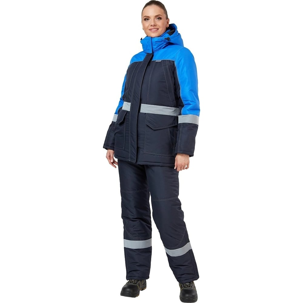 Женский костюм Эксперт Спецодежда Сунтар, темно-синий/василёк, р. 48-50 ...