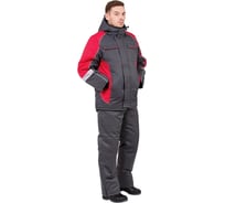 Куртка Эксперт Спецодежда Страйк, серый/красный, зимняя, р. 60-62, рост 182-188 6446000033664