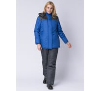 Зимняя женская куртка Факел Снежана, тк.Дюспо, васильковый/темно-серый, размер 40-42, рост 158-164 87472338.011