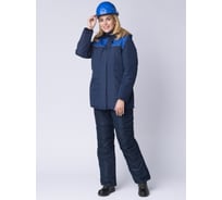 Зимняя женская куртка Факел Снежана, тк.Таслан, темно-синий/васильковый, размер 56-58, рост 182-188 87469276.013