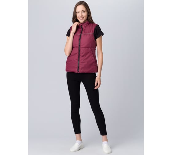Утепленный женский жилет Факел PROFLINE BASE, тк.Дюспо, бордовый, размер 52-54 87480667.004 1