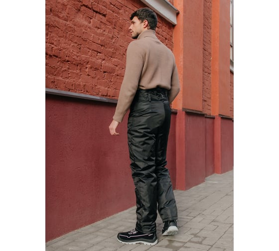 Утепленные брюки ООО ГУП Бисер Работник Black черные, р-р 52-54 рост 182-188 4670132020182