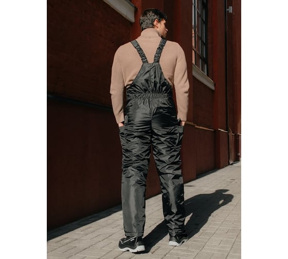 Полукомбинезон ООО ГУП Бисер Ветер BLACK утепленный, черный, р-р 52-54 рост 170-176 4640100807503