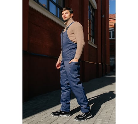 Полукомбинезон ООО ГУП Бисер Ветер MIX BLUE утепленный, синий, р-р 56-58 рост 182-188 4640100807824