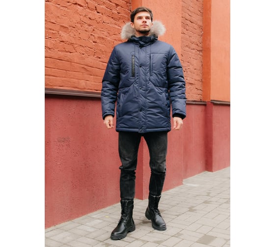 Куртка ООО ГУП Бисер Аляска STex темно-синяя, р-р 56 рост 182 4640100808784