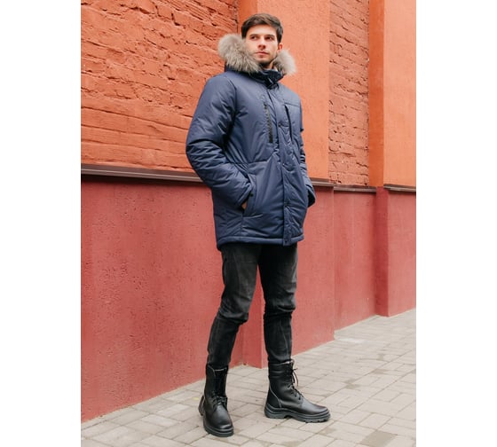 Куртка ООО ГУП Бисер Аляска STex темно-синяя, р-р 62 рост 182 4640100808821