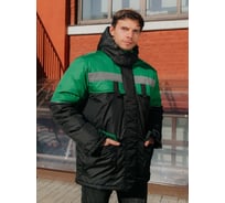 Куртка ООО ГУП Бисер Винтер GREEN, Дюспа, черный/зеленый/СВ, р-р 68-70 рост 182-188 4670132027709
