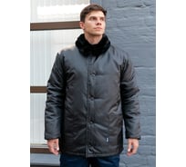 Утепленная куртка ООО ГУП Бисер Работник BLACK Оксфорд, черная, размер 60-62, рост 182-188 4640100809033