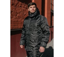 Утепленная куртка ООО ГУП Бисер Альбатрос Оксфорд, черная, размер 56-58, рост 170-176 4670132026207