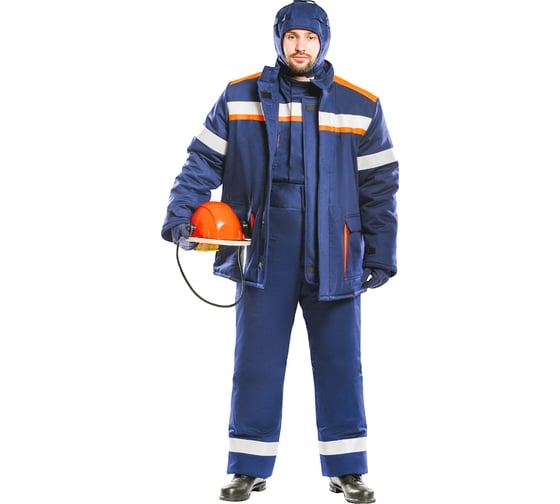 Зимний костюм ГК Спецобъединение 91 кал/см2, из огнезащитной ткани BANWEAR, с простёганным утеплителем СП07-З/90Ва/104/182 1