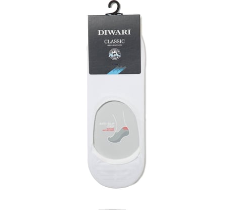 Мужские хлопковые подследники DIWARI CLASSIC 16С-17СП, р.25, 000 белый 1001350010010015000
