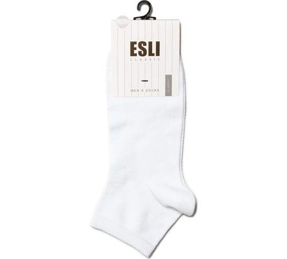 Мужские короткие носки ESLI CLASSIC 14С-120СПЕ, р.25, 000 белый 1001330420020015000 1