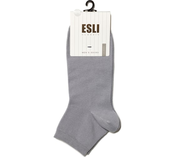 Мужские короткие носки ESLI CLASSIC 14С-120СПЕ, р.29, 000 серый 1001330420050016000