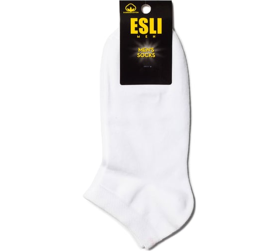 Мужские короткие носки ESLI 19С-146СПЕ, р.25, 000 белый 1001331000020015000