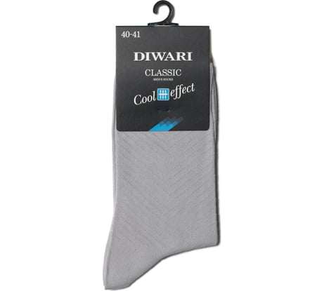 Мужские носки DIWARI CLASSIC COOL EFFECT 7С-23СП, р.25, 010 серый 1001330220020016010