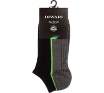 Мужские ультракороткие носки DIWARI ACTIVE 15С-44СП, р.27, 044 черный-темно-серый 1001330050030162044